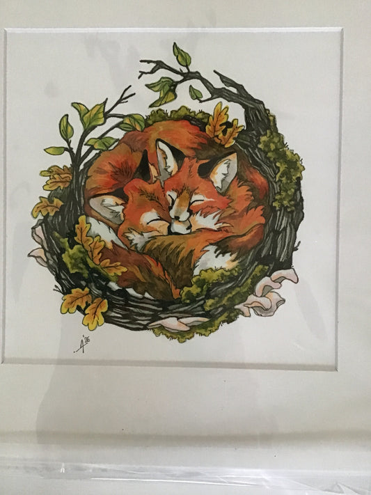 Nap time print of original artwork