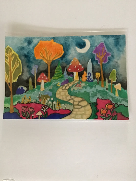 Hand painted fairy world